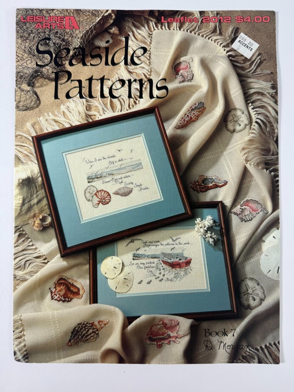 Vintage Leisure Arts Seaside Patterns Book 7 Cross Stitch Leaflet 2012 D Morgan